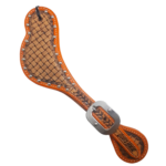 Correia de Espora bordada em laranja