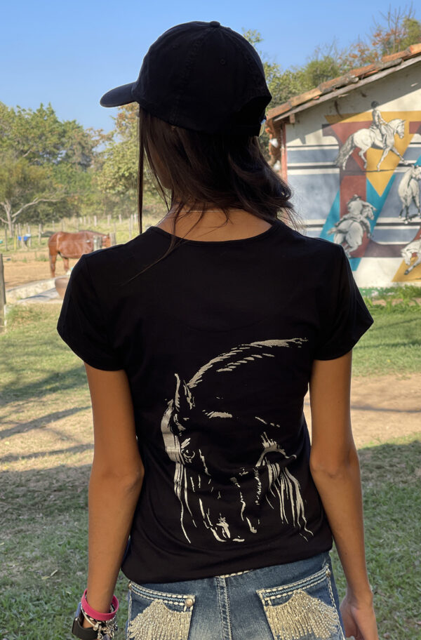 Camiseta Feminina Estampa de Cavalo - Imagem 2