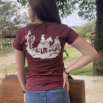 Camiseta Vinho Feminina