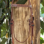 Cabeçada bordada com Testeira e afogador, 2 fivelas