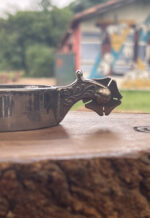 Espora Topete 3/4 Arco Liso Cão Bordado INOX - Imagem 2