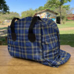 Bolsa para Sela Clássica Azul com Verde