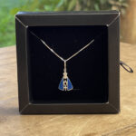 Colar Veneziana 45cm Pingente NSA Prata 925