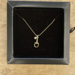 Colar Veneziana 45cm Pingente Bridão com Ponto de Luz Folheado a Ouro 18 K