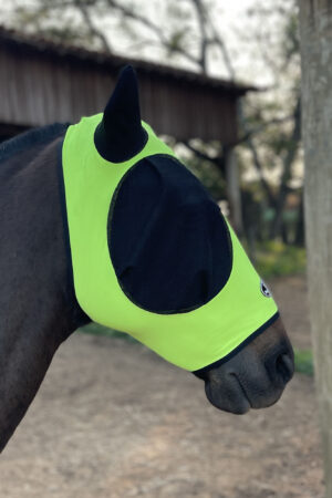 Máscara Anti-Mosca Lycra Verde Limão Tam. M