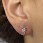 Brinco Fixo Cabeça de Cavalo em Prata 925