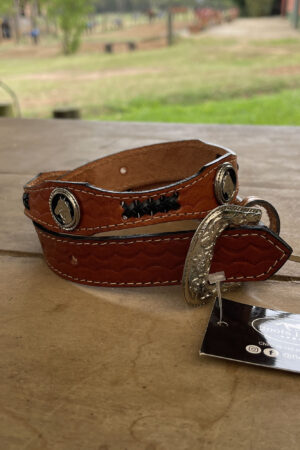 Cinto Country Infantil com Broche de Cavalo Tamanho 65