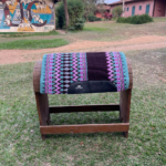 Manta Navajo Curvada Rosa e Cinza Boots Horse