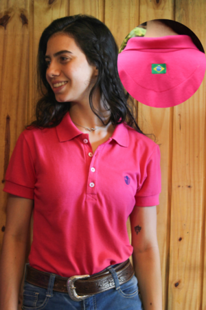 Polo Feminina UC Rosa Pink