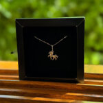 Colar Veneziana 45cm com Pingente Cavalo Country P em Prata 925