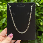 Corrente de 60cm Masculino 3X1 Fio 080 em Prata 925