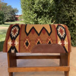 Manta de Algodão Mustang Cor:Marrom e Terracota