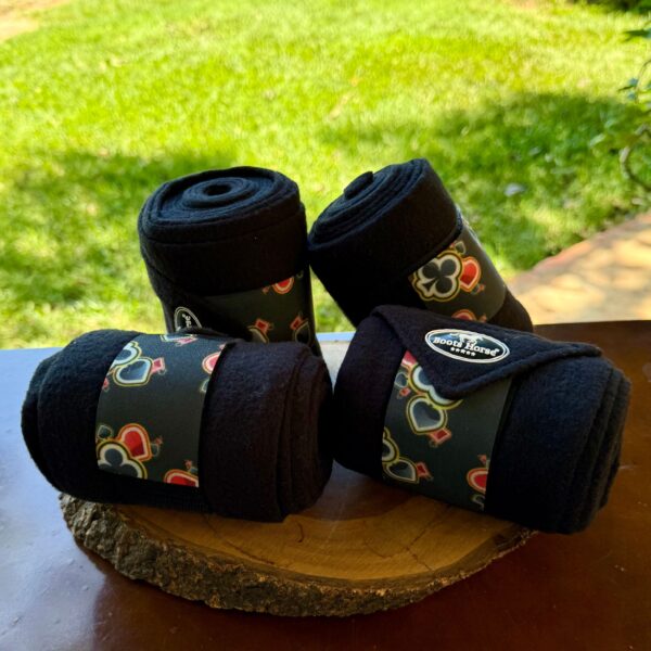 Liga de descanso Boots Horse preto com velcro estampado - Imagem 2