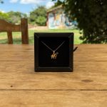 Colar Veneziana 45cm e Pingente Égua e Potro Folheado a Ouro 18k