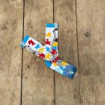 Meia de Cano Longo Quebra Cabeça e Cavalo