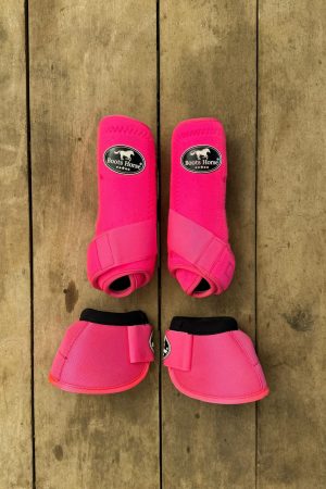 Kit Caneleira e Cloche Boots Horse M cor:Pink