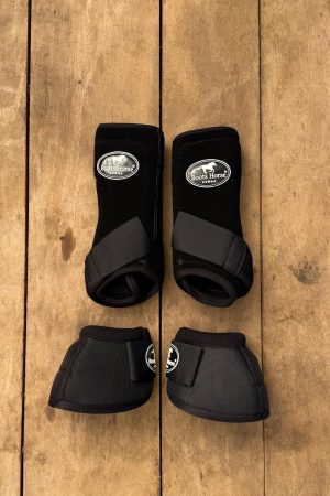 Kit Caneleira e Cloche Boots Horse M cor:Preto