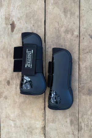 Caneleira/Tendoneira de Velcro Clássica INSTEP cor:Preto