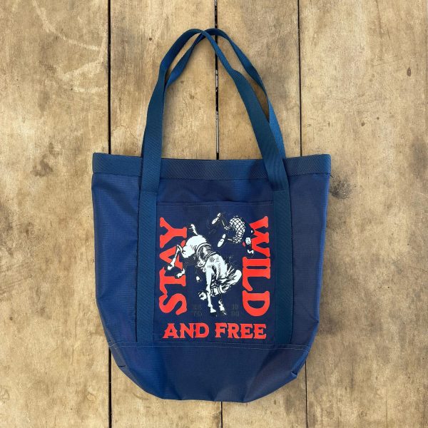 Bolsa Barão Horsewear cor:Azul Marinho Estampa Peão - Imagem 1