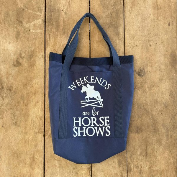 Bolsa Barão Horsewear cor:Azul Marinho Estampa Santo Horse Shows - Imagem 1