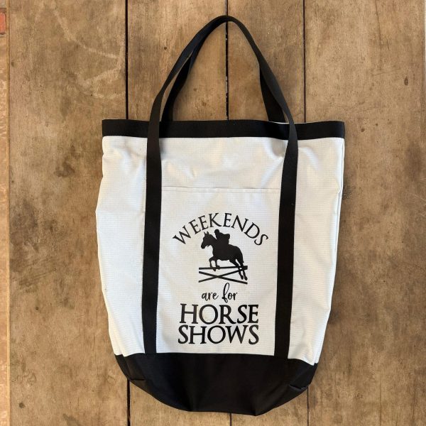 Bolsa Barão Horsewear cor:Cinza Estampa Salto Horse Shows - Imagem 1