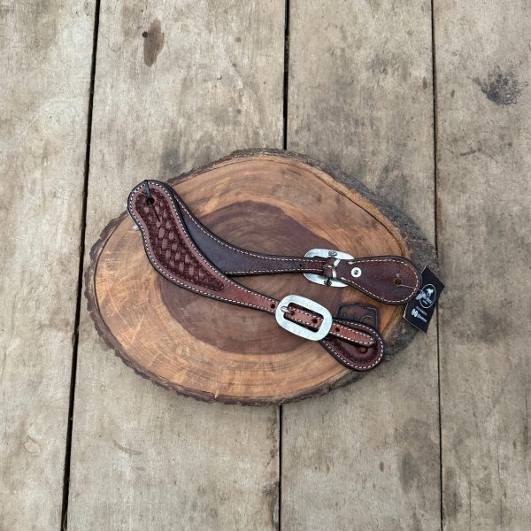 Correia de Espora AL Estreita  com Fivela de Inox Boots Horse cor:Café - Imagem 1