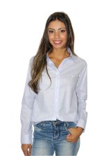 Camisa Feminina UC Manga Longa Azul Claro - Imagem 2