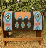 Sobremanta Navajo Lã Boots Horse Cor:Azul/Preto/Marrom