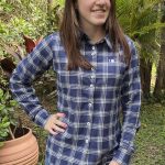 Camisa Feminina UC Flanelada Azul