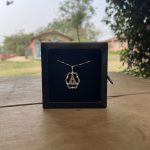 Colar Veneziana 45cm Pingente NSA Prata 925