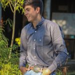 Camisa Masculina UC Manga Longa Cinza Escuro