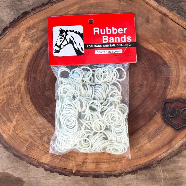 Elástico de Crina Rubber Bands cor:Branco - Imagem 1