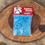 Elástico de Crina Rubber Bands cor:Azul Turquesa