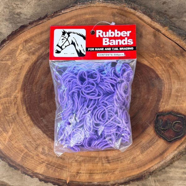 Elástico de Crina Rubber Bands cor:Roxo - Imagem 1