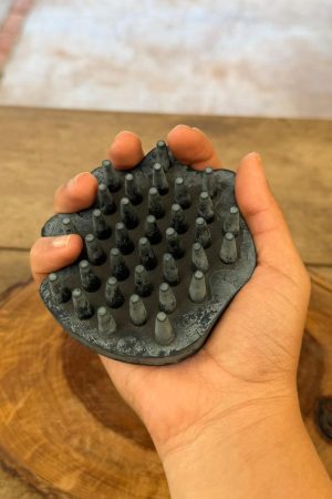 Escova Massageadora de Borracha INSTEP cor:Chumbo