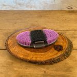 Escova Flexível para Pelo Cor:Roxo e Cinza