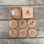 Porta Copos Modalidades Marrom MREIS Jogo com 6