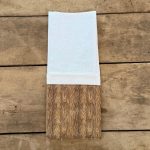 Pano de Prato com Estampa de Madeira