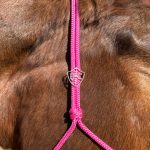 Cabresto UC Manejo cor:Rosa Com Detalhes em Lilás - Imagem 3