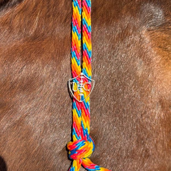 Cabresto UC Manejo cor:Colorido Azul, Vermelho, Laranja, Amarelo - Imagem 3