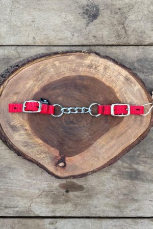 Barbela de Nylon Duas Correntes Cor: Vermelho