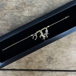 Pulseira Rabo de Rato 21cm Pingente Cavalo Resinado/Bota/Ferradura Folheado a Ouro 18k