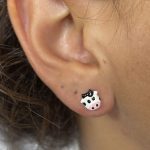 Brinco de Vaca Folheado a Ouro 18k