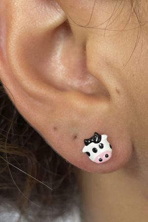 Brinco de Vaca Folheado a Ouro 18k
