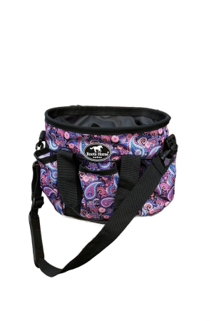 Bolsa Kit Higiênico Boots Horse cor:Estampada Roxo e Rosa