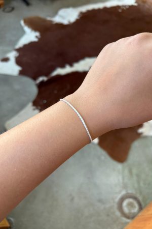 Pulseira Cordão 19cm Baiano Fio 30 em Prata 925