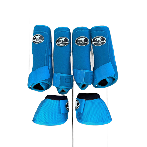 Kit Caneleira e Cloche Completo Boots Horse M cor:Azul Turquesa - Imagem 1