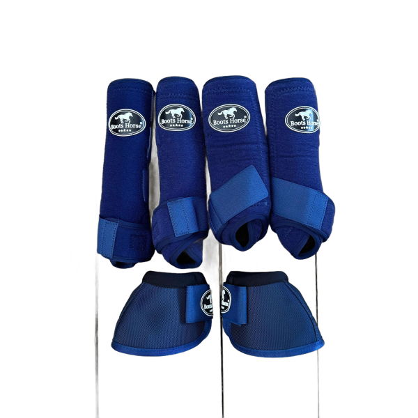 Kit Caneleira e Cloche Completo Boots Horse M cor:Azul Marinho - Imagem 1