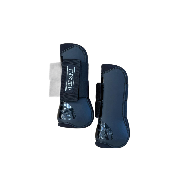 Caneleira/Tendoneira de Velcro Clássica INSTEP cor:Preto - Imagem 1