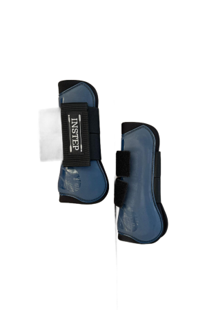 Caneleira/Tendoneira de Velcro Clássica INSTEP cor:Azul Marinho